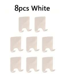 1-10pcs Bathroom Razor Holder, Razor Hook, Shower Men's Blade Rack, Home Bedroom Decor, Home Decor, Wall Decor, Bathroom Accessories, Bathroom Storage Box, Drill-Free Storage Rack, Wall Keychain, Wall-Mounted Clothes Bag Storage Hook - Multicolor - View 14