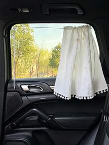 1 pieza Parasol para cochecito de bebé, protección UV, aislamiento térmico, protección solar, con sombrilla de cordón, parasol de cordón para coche - A - Ver 6