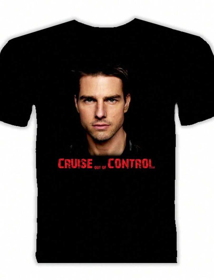 Camiseta del actor Tom Cruise - Negro - Ver 1
