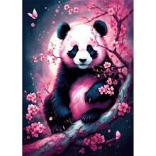 1 Buah Kit Lukisan Berlian 5D DIY Pola Panda - Seni Mosaik Berlian Bulat Penuh, Dekorasi Dinding Rumah, Tanpa Bingkai - Tanpa Bingkai - View 1
