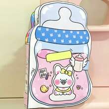 Milk Bottle Rabbit Girls Interactive Quiet Book DIY Scene Design, Rich And Exquisite, Complete With Various Decorative Accessories, Can Be Repeatedly Arranged And Matched, Immersive Experience Of Fun Interaction, Highly Playable DIY Handmade Kit - Multicolor - View 8