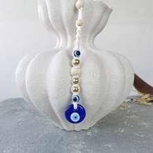 Handcrafted Evil Eye Bag Charm - Bohemian Style Handmade Keychain, Unique Decor For Bags, Home & Car Rearview Mirror, Perfect Gift Idea - Multicolor - View 10