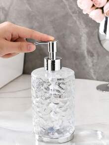 300/400ML Hotel Bathroom Soap Dispenser Empty Bottle For Shower Gel And Shampoo - Transparent - View 1