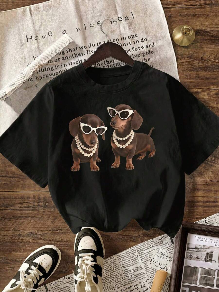 Women T-Shirts - Black - View 1