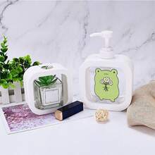 Cute Frog Design - Moisturizing Hand Soap Dispenser Pump Bottle, Suitable For Kitchen Sink And Bathroom. This Portable Soap Dispenser Is A Must-Have Accessory For Kitchen Sinks And A Great Decoration For Bathrooms. Suitable For Dish Soap, Hand Soap And Lotion. Equipped With A Soap Pump, Easy To Refill Liquid. Add A Touch Of Brightness To Your Kitchen And Bathroom Accessories! - Multicolor - View 5