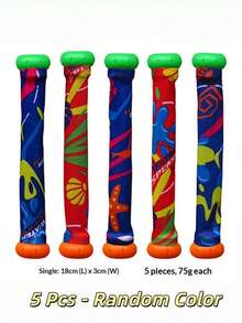 5 Sets Affordable Practical PVC Material Random Color Swimming Pool Dive Toys Set, Underwater Treasure Hunt Grabbing Game, Adult Water Sports Equipment, For Outdoor Pools Beaches, Summer Party Game Props, Halloween Thanksgiving Gift - Diving Toys - View 11