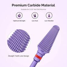 Brocas Profesionales Tornado de 3/32'' para Uas, Brocas Multifuncin de Carburo de Tungsteno, Ideales para Manicura, Pedicura, Cutculas Y Pulido con Gel. Brocas de Saln, Serie Bit - X, Co - inicial - Ver 2