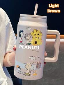 1個 Snoopy 大容量保溫便攜旅行冷水瓶 不鏽鋼咖啡杯 女款高質感不鏽鋼吸管水杯 茶杯 50OZ - 彩色 - 查看 13