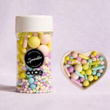 75g/2.65oz Perlas redondas para decoración de pasteles + Forma de palito, se utiliza para chispas de decoración de pasteles, decoración de pasteles DIY, adecuado para pasteles, caramelos, cupcakes, macarons, helados y varias decoraciones, también adecuado para bodas, Día de San Valentín, Día de la Madre, Halloween, Navidad y otras ocasiones, solo para decoración, no comestible - Multicolor - Ver 5