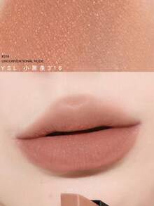 Travel Size - 1.2g - #316/#312: YSL Slim Matte Lipstick, Velvet Matte Texture, Warm Red Pear Tone, Luxurious Elegant, Suitable For Daily Commute - #316 - View 2