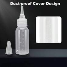 Botellas Para Pintura, Tarros, Recipientes de Plstico para 8 0z de Almacenamiento de Acrlico, Mezcla con Bola, Frasco, Botella, Mezclador, Resellable, Vaco, 30 Ml - Blanco - Ver 5