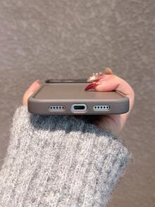 極簡階梯式相機鏡頭霧面硬質壓克力灰色手機殼，適用於 iPhone 18 Pro Max/18 Pro/18/17 Pro Max/17 Pro/17 Air/17/16/16 Pro Max/16 Plus/16 Pro/16E/15/15 Pro Max/15 Pro/15 Plus/11/12/13/14 Pro Max/11 Pro/11 Pro Max/12 Pro/12 Pro Max/13 Pro/13 Pro Max/14 Pro/14 Pro Max，超硬超厚 - 灰色 - 查看 6