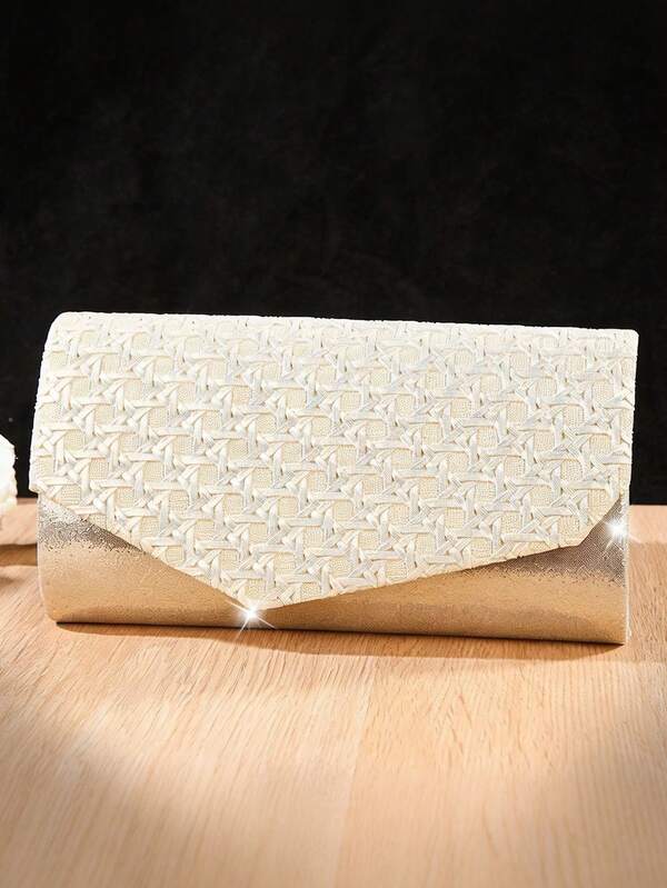 New Style New Material Fashionable Women's Clutch Bag, Suitable For Wedding Banquets, Parties, Various Gatherings And Ceremonies, High-End Evening Gown Bag, Versatile Evening Bag For Women, Detachable Metal Chain Shoulder Crossbody Bag, Socialite Travel Storage Bag, Suitable For Various Entertainment, Leisure, Club Gatherings, Holiday Birthday Gift Bag