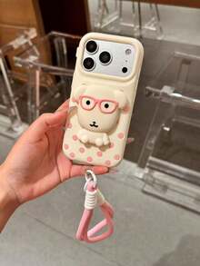 1個波點眼鏡狗手機支架防震保護殼，適用於 iPhone 16/16Pro/16Promax/17/17Pro/17Promax - 彩色 - 查看 8