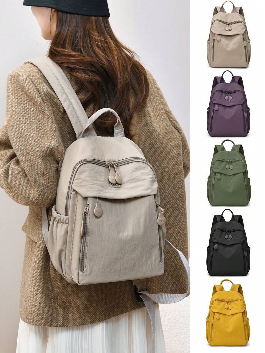 Daily Backpack | Travel Aesthetic Panoramic Multi-Pocket Storage System * Wide Strap Comfortable Design, Unlock Absolute Visual Gear Set For Daily, Commuting And Short Trips. The Entire Series Comes With Adjustable Wide Strap/Mesh Back Straps/Top Handle/Dual Handles