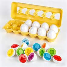 12pcs Number Matching Egg Toys With Storage Egg Box, Colorful Number Cognition Early Education Educational Game For Children - 1 Item - View 9
