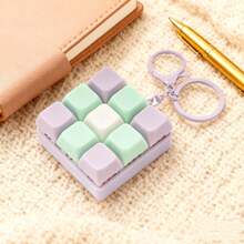 Brand New Mechanical Key Switch Fidget Toy, Fingertip Pressing Relaxation Tool, Cute And Portable, Student Office Desk Stress Relief Tool - Multicolor - View 12