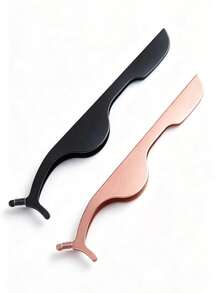 1pc Stainless Steel Eyelash Tweezers, False Eyelash Extension Tweezers, Removal Tweezers, Women's False Eyelash Application Tool Curved Tweezers Professional Eyelash Extension Tool - Multicolor - View 10
