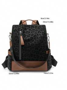 Fashionable Women's Large Capacity Anti-Theft Laptop Backpack For Travel And Street - Black - View 8