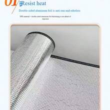 1pc Window Blackout Sun Protection Heat Insulation Film, With Suction Cups, With Decorative Edging, Easy Installation, Reusable | Suitable For Home, Car And Balcony | Durable Heat Insulation Blackout Window Sticker - 1PC - View 6
