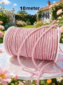 1/5/10/50m Benang Manik-Manik Rhinestone Mengkilap - Tali Kaca dan Plastik Non-Elastis 4mm, Cocok untuk Perhiasan DIY, Gelang, Kalung, Tali Sepatu, dan Tali Tas - Garis Dekoratif Berkilau yang Dapat Dipotong, Pembuatan Kalung | Tampilan Mengkilap | Garis Non-Elastis - tali berlian imitasi - View 45