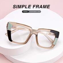 2 pièces Lunettes de lecture à monture large style œil de chat, design imprimé léopard, avec charnières à ressort premium, convient pour le port quotidien des femmes - Blanc - Voir 5