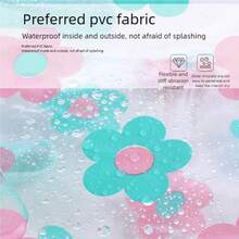 Tas Kosmetik Transparan Bermotif, Kantong Penyimpanan PVC Tahan Air Kapasitas Besar Portabel, Tas Perlengkapan Mandi Genggam untuk Pria - MultiWarna - View 7