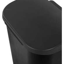 11.3gal Lift Top Waste Basket Black - Brightroom™: Kitchen Trash Can, Fingerprint-Resistant, Indoor Trash Bin - 1 - View 5