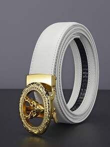 High-End Auto Buckle Waist Belt For Young Men, Versatile Business Casual Strap. Exquisite Craftsmanship, Comfortable To Wear, Work, Social Events. - Multicolor - View 2