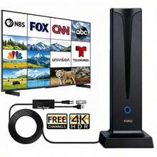 2026 New Ultra HD TV Antenna, Indoor/Outdoor Universal, Built-In Signal Amplifier, 360° & Long Range Reception HD TV Antenna, Suitable For Local Channels, Supports 4K And 1080P HD Digital TV, Enhanced Signal, Suitable For Home TV - View 2