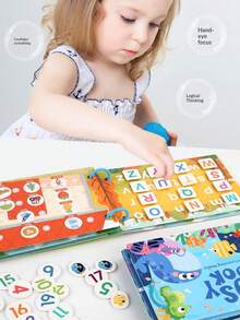Quiet Book For Babies, Reusable Tear-And-Stick Sticker Book, Early Education Magic Sticker Book, Kindergarten Enlightenment Educational Toy, Cartoon Quiet Sticker Book, Children's Educational Toy, Handmade Material Kit, Reusable Busy Book - Multicolor - View 5