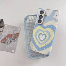 1pc Dual Axis Leather Texture Magnetic Wave Heart Popular Shockproof Anti-Slip Smart Phone Case Foldable Phone Case Compatible With Samsung Full Coverage Anti-Drop Protective Case For Samsung GalaxyZFOID7 GalaxyZFOID6 GalaxyZFOID5 GalaxyZFOID4 - Multicolor - View 8