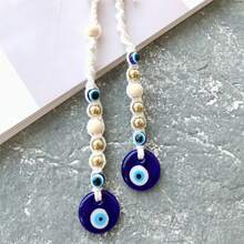 Handcrafted Evil Eye Bag Charm - Bohemian Style Handmade Keychain, Unique Decor For Bags, Home & Car Rearview Mirror, Perfect Gift Idea - Multicolor - View 4