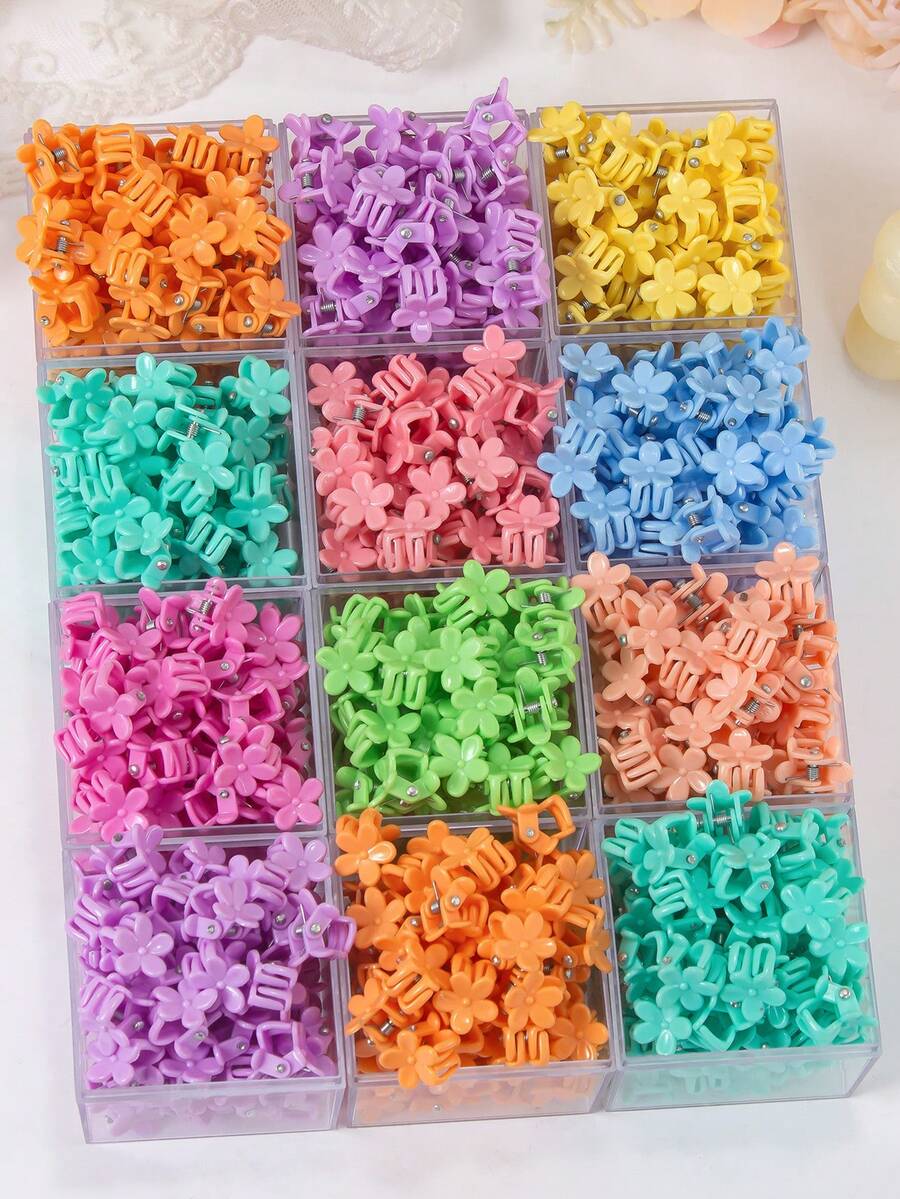 10/20/30/50/60/80/100pcs Summer Ins Style Candy Color Cute Flower Mini ...