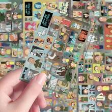 Warner Bros 8pcs/4pcs Rick And Morty Mosaic Art Stickers, Creative DIY Collage Decals, Random Design. Versatile Decor Stickers For Scrapbook, Crafts, Notebook & Ornament, Funny Cartoon Craft Kits, Perfect Presents & Party Supplies For Fans.(Random Style) - Multicolor - View 9