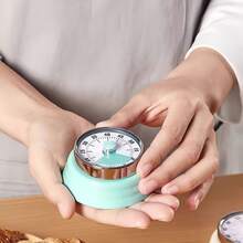 1 buah Timer Masak Dapur, Jam Timer Masak Koki, Timer Visual, Hitung Mundur 60 Menit, Alas Magnetik, Jam Mekanik, Tanpa Baterai, Alarm Berdering, Timer Dapur/Belajar/Kerja/Gym - MultiWarna - View 9