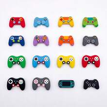 16 Stücke bunte große & kleine Game Controller Serie DIY Mode Sandalen Accessoires, abnehmbare Clog Schuh Dekor, geeignet für Puff Sandalen, Strandtaschen Accessoires, Partygeschenke - Verschiedenfarbig - Übersicht 6