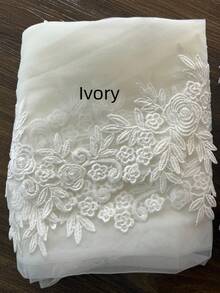 118 Inch Vintage Cathedral Length Wedding Veil, Suitable For Photography Styling, Lace Bridal Veil With Metal Comb - Multicolor - View 12