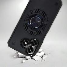 HEAVY DUTY CASE WITH REINFORCED IMPACT-RESISTANT RING COMPATIBLE WITH VIVO X5C - BLACK RING - View 2