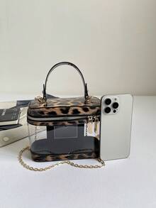 New Hand-Held Box Bag, Minimalist Stylish Shoulder & Crossbody Bag - Multicolor - View 4