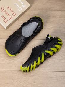 Crocs 男士女士拖鞋/涼鞋波波坦克酷炫Clog日常舒適輕便休閒拖鞋涼鞋2026夏款戶外休閒運動洞洞鞋211458-001 - 黑色 - 查看 1