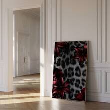 1pc Frameless Fashion Magazine Leopard Print Maximalist Glam Wall Art, Luxury Animal Decor Poster For Bedroom, Dorm, Living Room, Back To School, Funky Posters, Vintage Decor, College Dorm Essentials, Unique Gift - Leopard Print - View 4