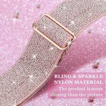 Shiny Elastic Nylon Adjustable Watch Band, Gift For Back-To-School Students - Pink - View 4