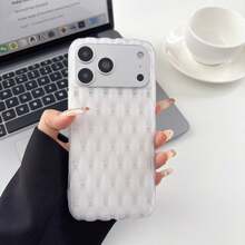 [New Summer Release] TPU Perforated Heat Dissipation Type Ultra-Thin Soft Silicone Smartphone Case. Creative And Stylish, Perfect For Couples. Compatible With IPhone 17/17 Pro/17 Pro Max/16 Plus/15/14/13/12/11. Shockproof, Non-Slip, And Scratch-Resistant. - White - View 1