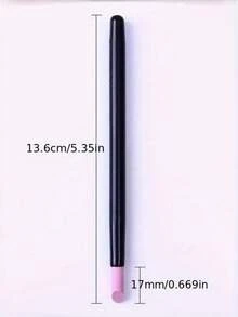 1pc Minimalist Nail Care Tool, Used For Trimming Edges And Maintaining Nail Health, Equipped With Pink And Purple Quartz Nail Files, Comfortable Handle, Suitable For Hand And Foot Care - Polishing Pen - View 3