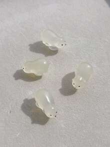 4件裝白色北極熊ABS樹脂鞋飾 DIY可拆卸－個性化鞋款造型 - 白色 - 查看 7