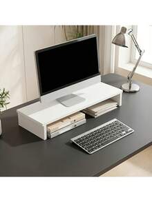 Support d'ordinateur portable blanc ergonomique, rehausseur d'ordinateur stable, support de poids, protection du cou, pour usage de bureau à domicile - Multicolore - Voir 1