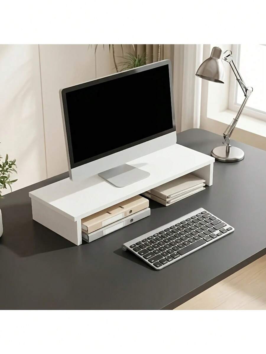 Support d'ordinateur portable blanc ergonomique, rehausseur d'ordinateur stable, support de poids, protection du cou, pour usage de bureau à domicile - Multicolore - Voir 1