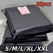 20pcs Black Shipping Bags | Self-Sealing Design, Thickened PE Material, Reinforced Edges - Extra Large Size Suitable For Large Packages, Clothing, Commercial Logistics, Tear-Resistant And Anti-Damage - View 16