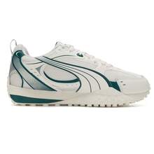 Puma 黑色骑士V2男女通用休闲鞋，轻便舒适的日常运动休闲鞋 406318-03 - 暖白-綠色-銀色 - 查看 2